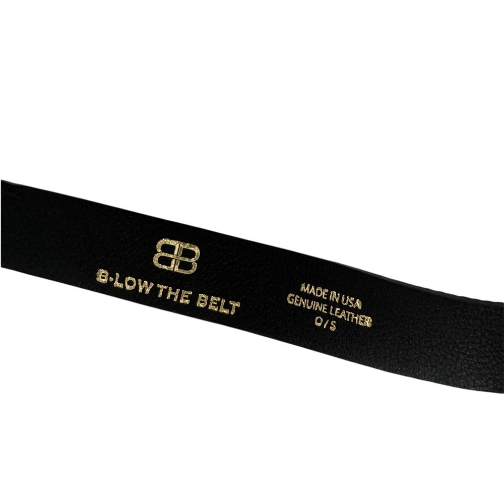 B-Low The Belt Black Leather Ring Wrap Belt Made USA Size O/S - Picture 3 of 4